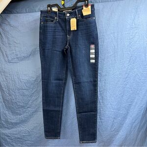 Levi's Dark Blue 711 Skinny Jeans